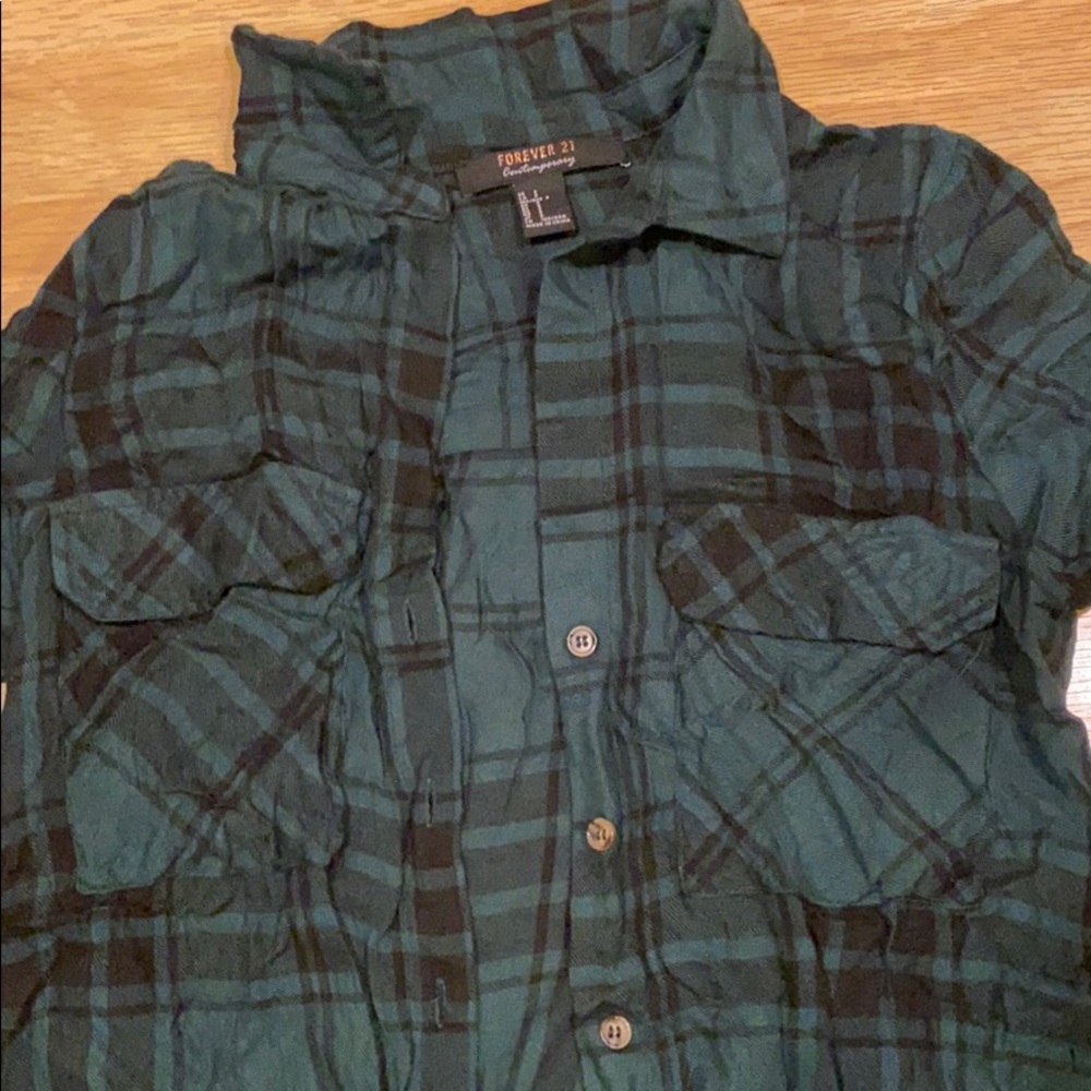 Plaid Button-Up - Picture 2 of 3